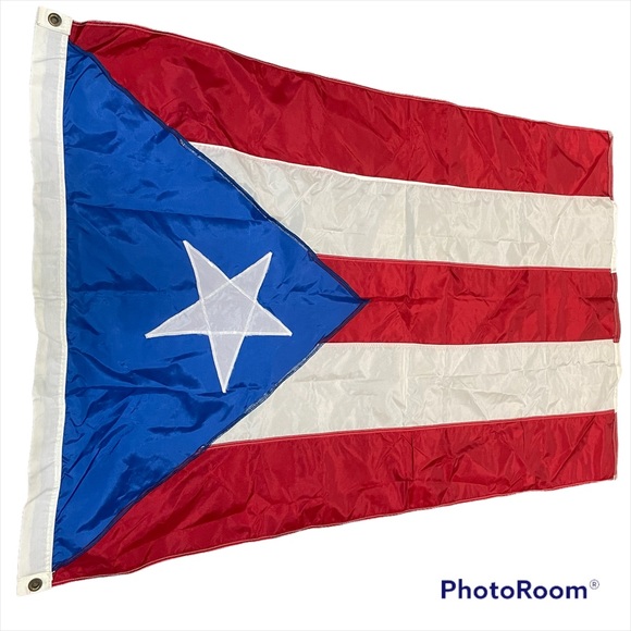 PUERTO RICAN FLAG OF PUERTO RICO  3 X 5 FEET WITH BRASS GROMMETS INDOOR OUTDOOR - Picture 2 of 3